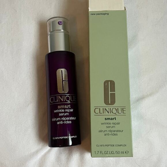 NEW Clinique smart wrinkle antiaging repair serum in box 50 mL - Picture 2 of 3
